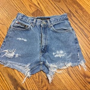 DKNY Vintage high waisted cutoff shorts